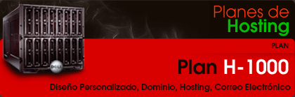 Plan de Hosting 1000 Megas