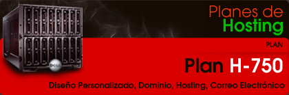 Plane de Hosting 750 Megas