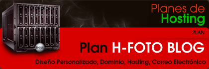 Plan de Hosting Foto Blog